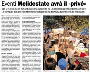 Il Tappo a Melidestate (articolo Corriere del Ticino)